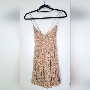 Cross back floral dress